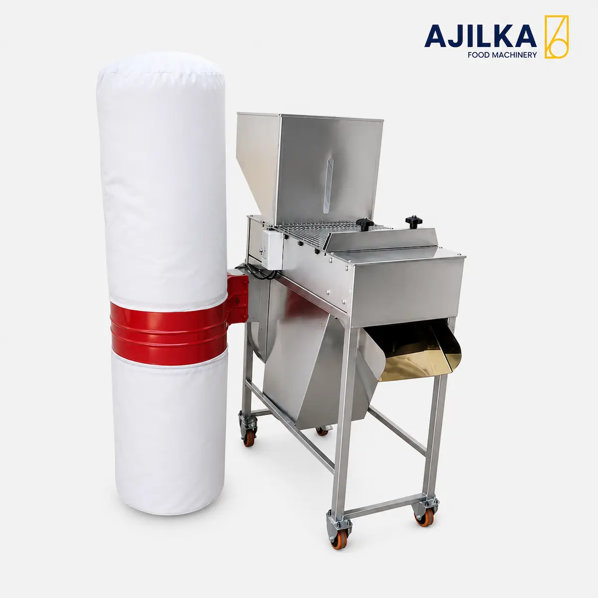 Peanut Skin Removing Machine دستگاه سفید ن یا پوست گیر مغز بادام زمینی را در تصویر مشاهده می کنید.